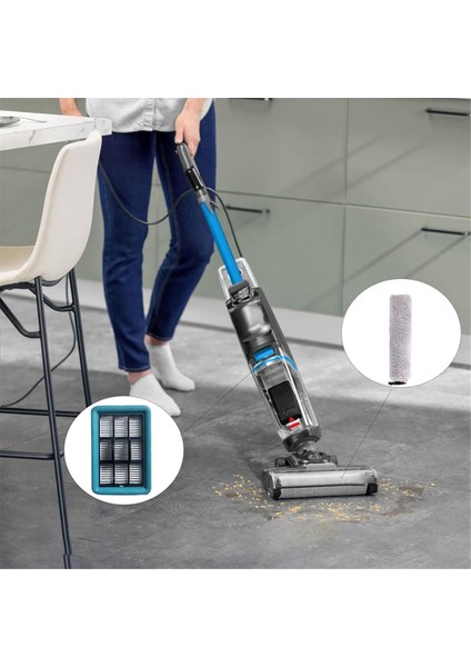 Bissell Crosswave HF2/3845N/3831 Zemin Yatırçlı Fırça Filtreleri Için Vakum Temizleme Fırça Rulo Filtresi Yedek Parçaları (Yurt Dışından) indirimleri