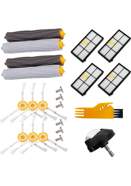 Irobot Için Roomba Parts Kitleri Serisi 800 860 865 866 870 871 880 885 886 890 900 960 966 980 - Fırçalar ve Filtreler (Yurt Dışından)