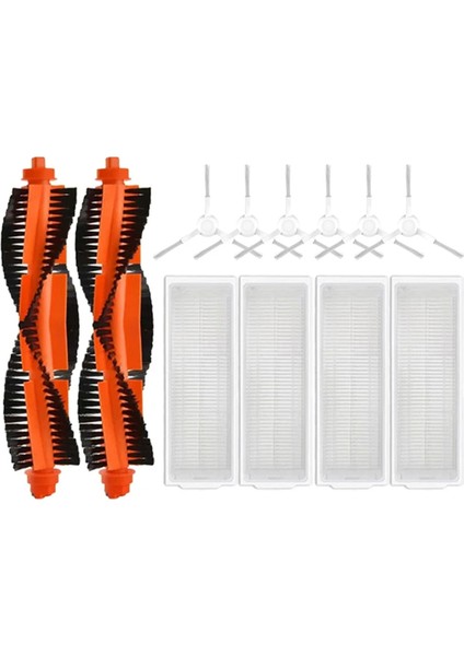 Xiaomi Robot Vakum S10 S10 S12 T12 B106GL / Mop 2s XMSTJQR2S / 3c B106CN Parça Aksesuarları Ana Yan Fırça Filtresi (Yurt Dışından)