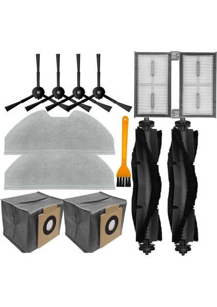Eufy X8 Pro Serie Hepa Filtreleri Için Paspas Bezleri Ana Yan Fırçalar Eufy X8 Pro Ses Vakum Süpürge Parçaları Için Toz Torbaları (Yurt Dışından)
