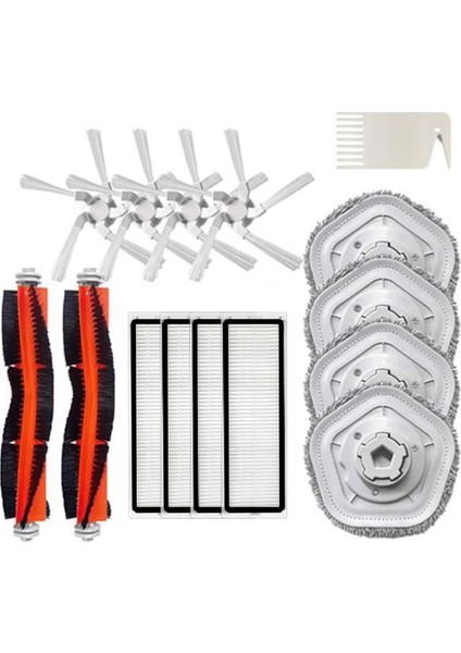 Xiaomi Dreame Bot W10 W10 Pro Hepa Filtre Ana Fırça Mop Bezi Yan Fırça Vakum Parçaları (Yurt Dışından)