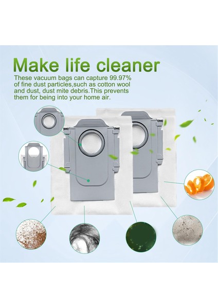 27PCS Roborock Q Revo Maxv / Roborock P10 Pro Robot Vakumları Parça Ana Yan Fırça Filtre Mop Kumaşları Toz Çantası (Yurt Dışından) fiyatları