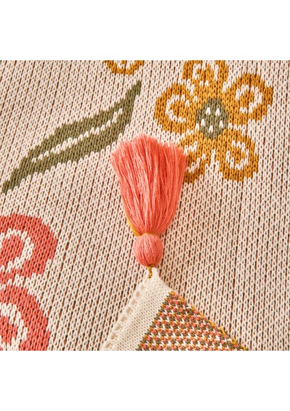 Soft Floriva Triko Tv Battaniyesi - Krem - 120X160 cm modelleri