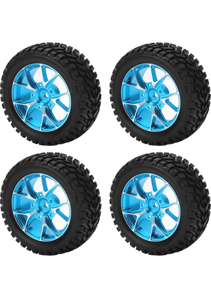 4 Adet Rc Ralli Lastikleri Güçlü Alüminyum Alaşımlı Uzaktan Kumandalı Araba Aksesuarları 1/10 Düz Spor Arabalar Için Mavi (Yurt Dışından) fiyatları