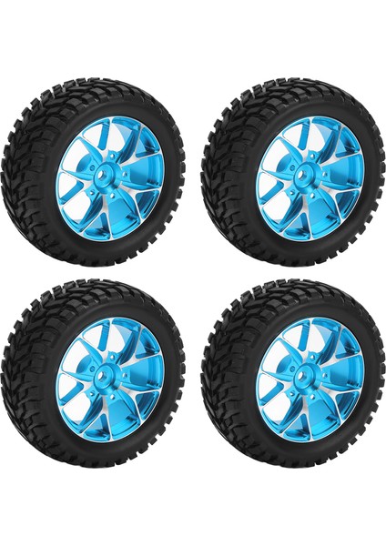 4 Adet Rc Ralli Lastikleri Güçlü Alüminyum Alaşımlı Uzaktan Kumandalı Araba Aksesuarları 1/10 Düz Spor Arabalar Için Mavi (Yurt Dışından) modelleri