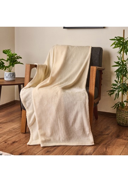 Soft Wellsoft Tv Battaniyesi - Krem - 120X160 cm