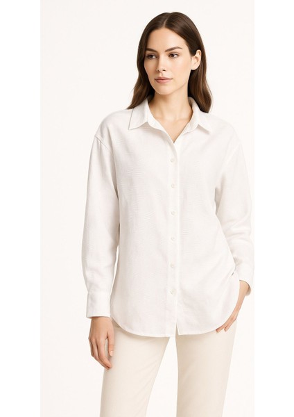 Kadın Oversize Uzun Kollu Tunik - Gömlek