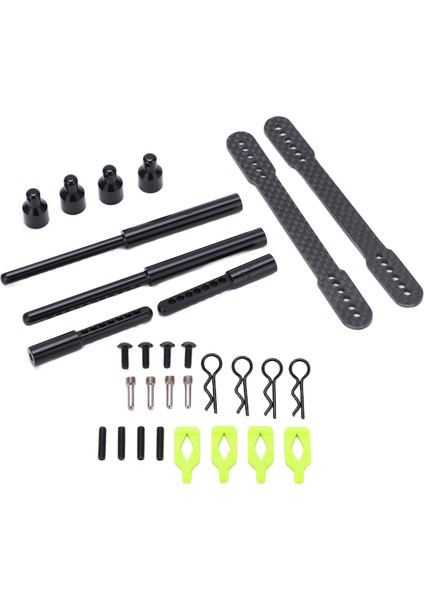 Rc Araba Ön Arka Gövde Direk Bağlantıları Alüminyum Alaşımlı Sütun Bağlantıları Kiti Axıal SCX10 90046 90047 (Yurt Dışından)