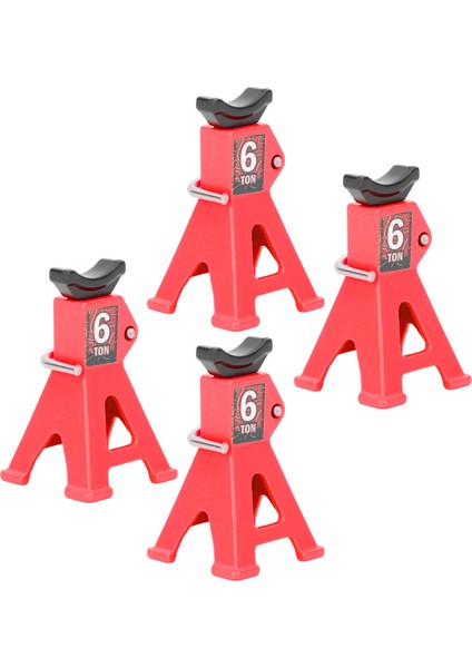4 Adet Mini Jak Standı Ayarlanabilir Alüminyum Alaşımlı Ölçekli Jack Standı Seti 1/24 SCX24 Rc Araba Kırmızı (Yurt Dışından) modelleri