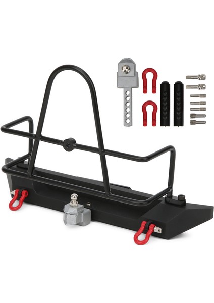 Rc Paletli Araba Metal Arka Tampon Çekme Kancası ile Aksesuar Için Fit TRX4/SCX10 1/10 Araç (Yurt Dışından)