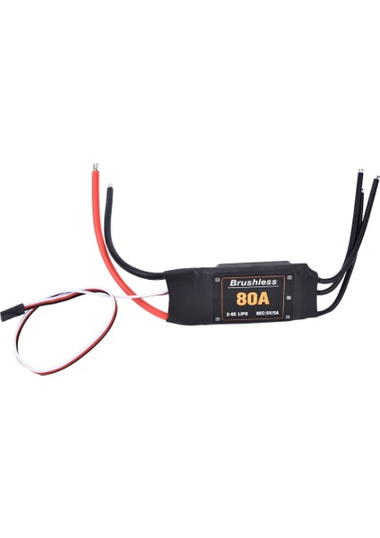 80A Fırçasız Esc Hız Kontrol Cihazı Pil Düşük Voltaj Koruması Rc Aksesuar 2-6s (Yurt Dışından) modelleri