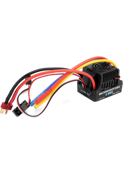 Rc 60A Fırçasız Hız Kontrol Cihazı Esc 1/8 1/10 Uzaktan Kumandalı Araba Için (Yurt Dışından)