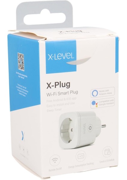 X-Plug XSP9010 On Off Tuşlu Android Ios App Smartlife Telefon Kontrollü 16A Akım Korumalı Wifi Akıllı Priz fırsatları