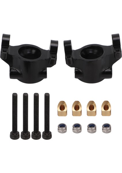 1 Çift Alüminyum Alaşımlı Ön C Koltuğu Cnc C Göbeği Eksenel RBX10 Ryft 1/10 Rc Paletli Araba Parçalarısiyah (Yurt Dışından)