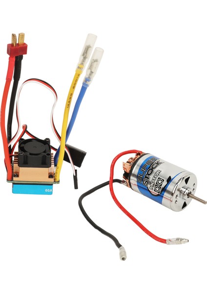 Rc 550 Fırçalı Motor Düşük Gürültü T Erkek Tak 60A Yüksek Güç Istikrarlı Rc Fırçalı Motor Esc Kiti Traxxas Rc Paletli 11 T (Yurt Dışından) fiyatları
