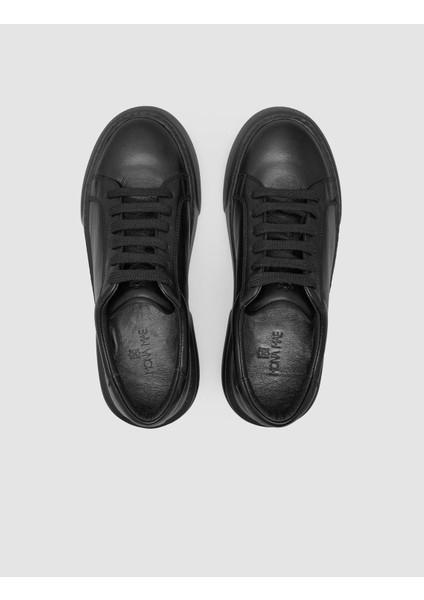 %100 Hakiki Deri Siyah Kadın Sneaker fırsatları