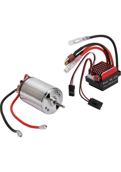 550 Fırçalı Motor Düşük Gürültü Yüksek Burulma Yüksek Anti Parazit Çift Yönlü Rulman 60A Fırçalanmış T Fişi ile Rc Araba Esc SCX10 1/10 Rc Paletli 28T 12000 Rpm (Yurt Dışından) indirimleri