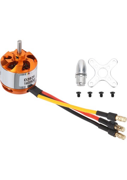 D2826 Fırçasız Motor Adaptörü ile Rc Motor Için Yedek Rc Fixedwing UÇAK(1400KV ) (Yurt Dışından)