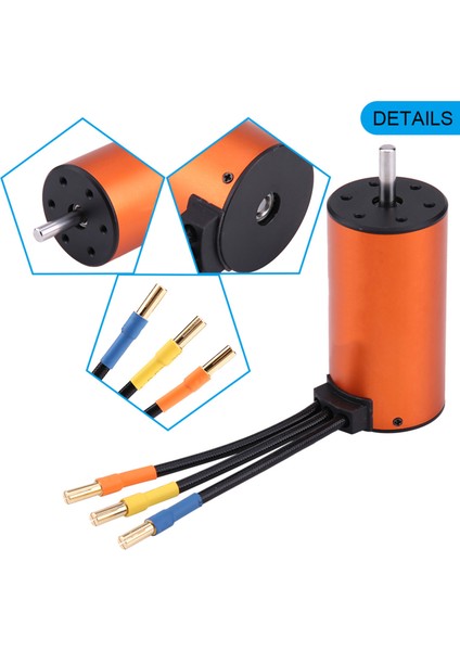 3670 1900KV 4 Kutuplu 5mm Şaft Sensörsüz Motor Aksesuarı 1/8 ve 1/10 Uzaktan Kumandalı Araba Için (Yurt Dışından) modelleri