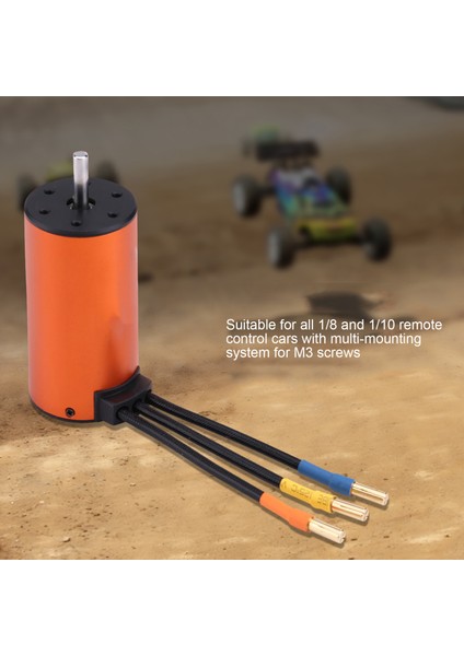 3670 1900KV 4 Kutuplu 5mm Şaft Sensörsüz Motor Aksesuarı 1/8 ve 1/10 Uzaktan Kumandalı Araba Için (Yurt Dışından) indirimleri
