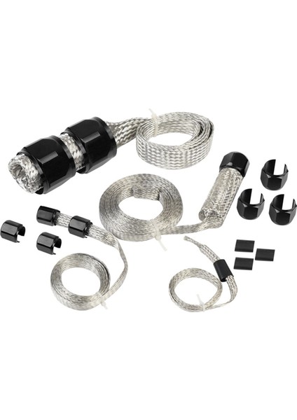 Araba Örgü Hortum Kılıfı Takımı Evrensel Vakum Yakıt Isıtıcı Hortumu Siyah (Yurt Dışından) indirimleri