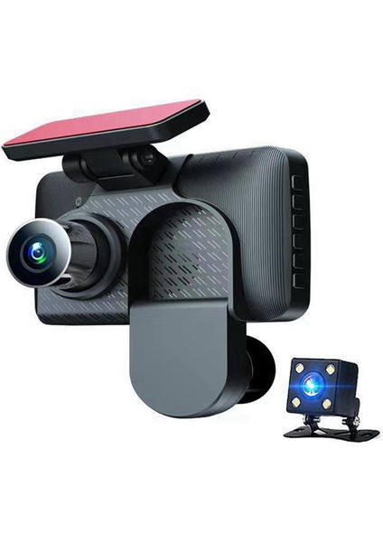4 Inç 1080P Üç Mercekli Araba Kaydedici Hd Gece Görüş Kaydedici Araba Için (Yurt Dışından) indirimleri