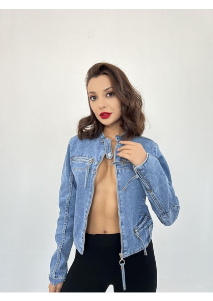 Eyesof 6908 Kot Ceket-Mavi