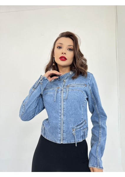 Eyesof 6908 Kot Ceket-Mavi