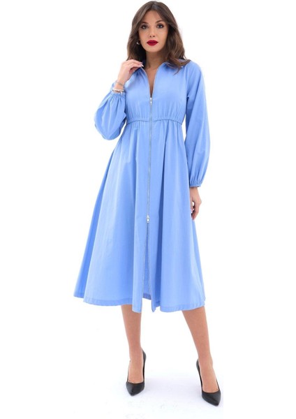 Eyesof 6966 Elbise-Koyu Mavi