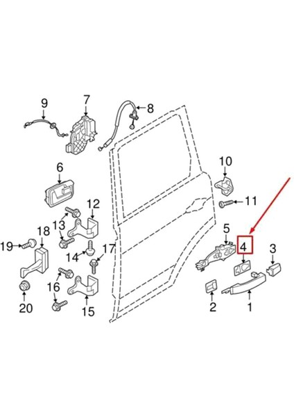 LR234 CXE500040 Için Araba Dış Kapı Kolu Kapağı Contası (Yurt Dışından) modelleri