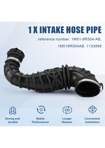 Hava Filtre Kutusu Üst Giriş Hortumu Borusu 1M51-9R504-AB 1133898 (Yurt Dışından) indirimleri