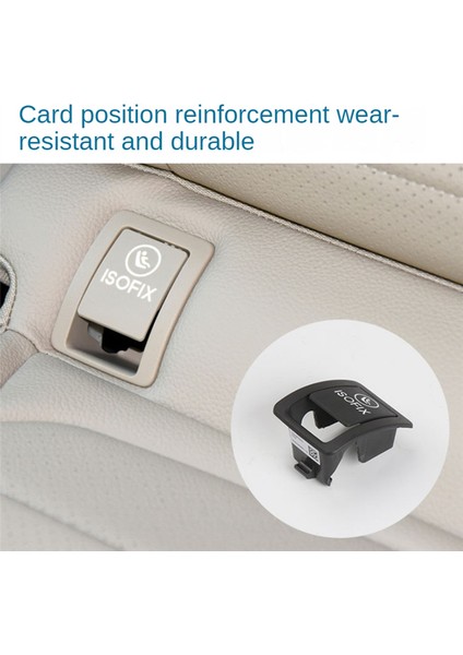 Araba Arka Çocuk Isofıx Anahtarı Koltuk Güvenlik Kılıfı Siyah (Yurt Dışından)