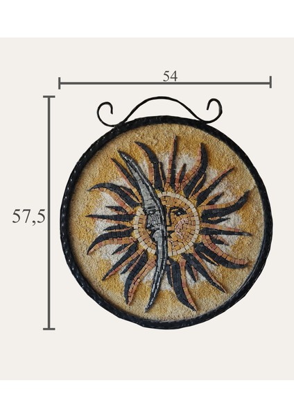 Güneş & Ay Mozaik Taş Tablo fiyatları
