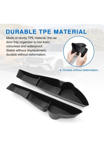 Mercedes Benz GLC300 2023 2024 Kapı Tarafı Saklama Kutusu Tepsisi, Arka Kapı Tarafı Organizatör Tepsisi Aksesuarları (Yurt Dışından) fırsatları