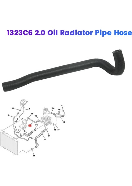 2.0 Yağ Radyatör Boru Hortumu 307 3008 408 C4 Için (Yurt Dışından)