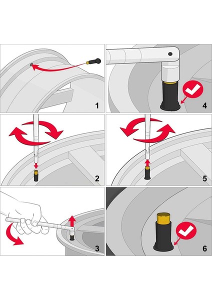 Lastik Supap Sapı Sökme Aleti ve Supap Çekirdek Aleti (Yurt Dışından) fırsatları