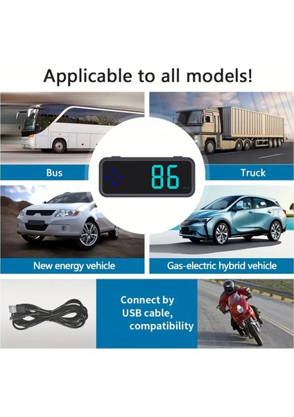 Dijital Hız Göstergesi Gps Pusula Hız Ölçüm Göstergesi (Yurt Dışından) modelleri