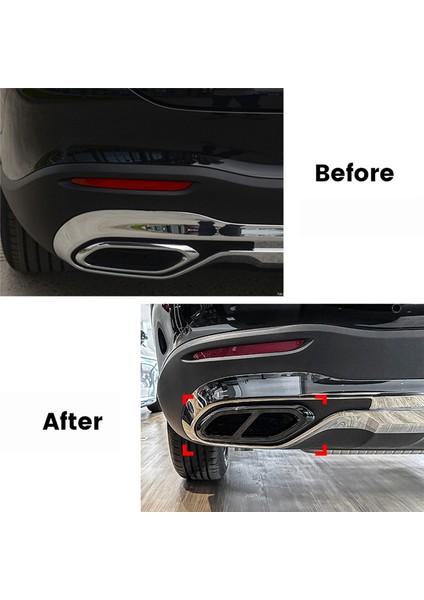 X254 2023+ Siyah Için Arka Boğaz Egzoz Kapağı Döşemesi (Yurt Dışından) modelleri