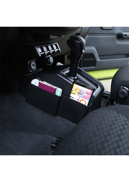 Suzuki Jimny 2019 2020 2021 2022 Aksesuarlar Için Araba Dişli Vites Saklama Kutusu Organizatörü Siyah (Yurt Dışından) fırsatları