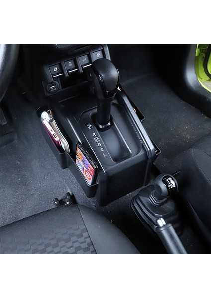 Suzuki Jimny 2019 2020 2021 2022 Aksesuarlar Için Araba Dişli Vites Saklama Kutusu Organizatörü Siyah (Yurt Dışından) indirimleri