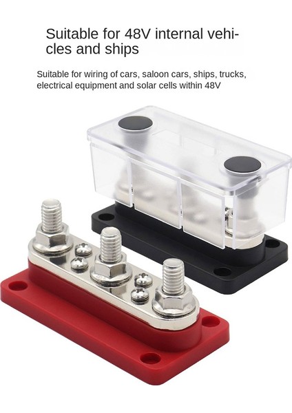 Güç Dağıtım Terminal Bloğu 48V 300A Kırmızı M10'U Takın (Yurt Dışından) fiyatları