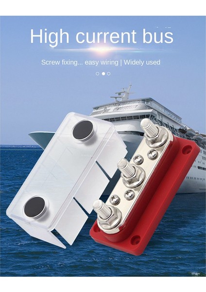Güç Dağıtım Terminal Bloğu 48V 300A Kırmızı M10'U Takın (Yurt Dışından) fırsatları