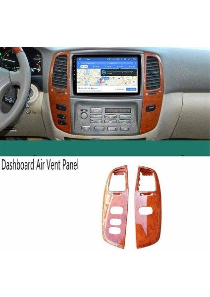 Land Cruiser Araç Gösterge Paneli Havalandırma Paneli Ahşap Desenli (Yurt Dışından)