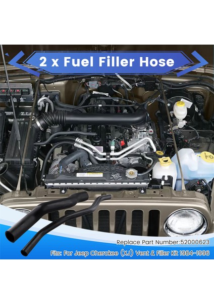 52000623 2 Adet Yakıt Dolum Hortumu Havalandırma Dolum Hortumu Takımı (Yurt Dışından) indirimleri