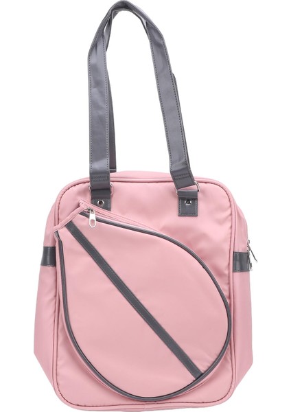 Badminton Omuzdan Askili Çanta Kuru Islak Ayırma Suya Dalı Naylon Büyük Kapasiteli Badminton Raketi Çantası Dizüstü Bilgisayar Bölmesi ile Açık Kırmızı (Yurt Dışından)