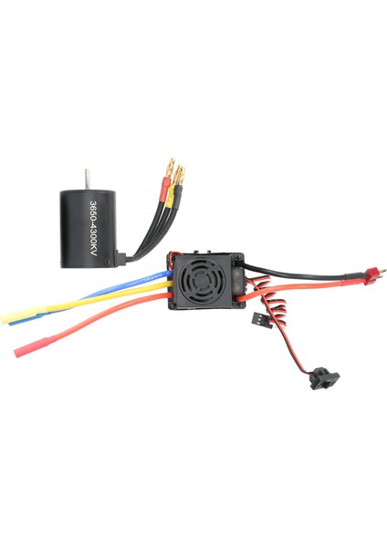 3650 Su Geçirmez 4300KV Fırçasız Motor 60A Fırçasız Esc Aksesuar Seti 1/10 Rc Araba Için (Yurt Dışından)