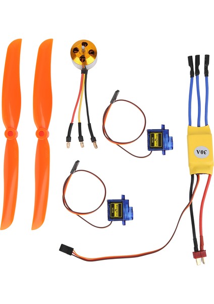 A2212 1400KV Fırçasız Motor 30A Esc SG90 9g Mikro Servo 8060 Pervane Rc Uçak Için (1400KV Motor 30A Esc 9g Servo 8060 Pervane) (Yurt Dışından) modelleri