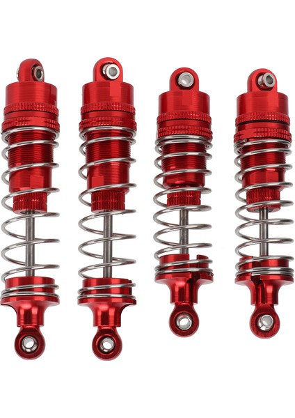 4 Adet Tamamen Metal Amortisör Sönümleyici Wltoys 104001 1/10 Rc Araba Yükseltme Aksesuarlarıkırmızı (Yurt Dışından)