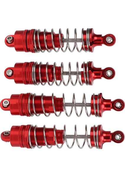 4 Adet Tamamen Metal Amortisör Sönümleyici Wltoys 104001 1/10 Rc Araba Yükseltme Aksesuarlarıkırmızı (Yurt Dışından) indirimleri