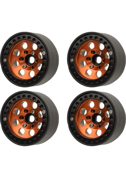 4 Adet Rc Tekerlek Jant 1.9 Inç Alüminyum Alaşım Istikrarlı Rc Araba Tekerlek Göbeği Eksenel SCX10 Iı Iıı Altın (Yurt Dışından) modelleri